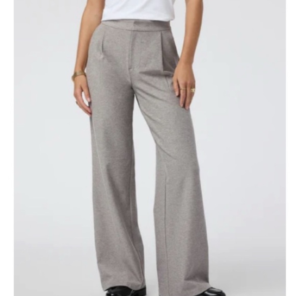 Vuori Women's Elevation Trouser Gray Heather Wide-Leg Pants - XS/LONG